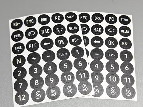 Sticker Sheet Buttons - 12mm