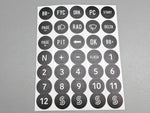 Sticker Sheet Buttons - 12mm
